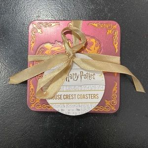 ⚜️Harry Potter House Crest Coaster Set! NWT!